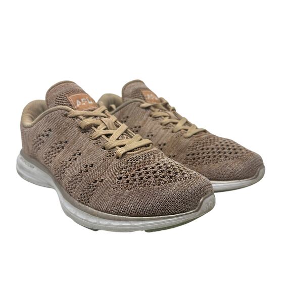 APL Athletic Propulsion Labs Techloom Pro Sneakers Melange Knit Rose Gold Size 8 - Picture 1 of 12